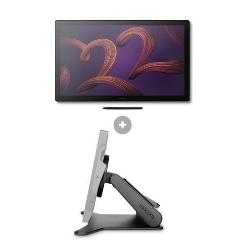 Kit Display Interativo Wacom Cintiq Pro 22 + Suporte Wacom Ajustável p Cintiq Pro 22