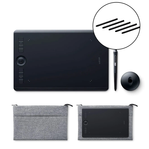 Kit Wacom Mesa Digitalizadora PTH660 Bluetooth + Pontas Extras para Caneta + Capa Flexível