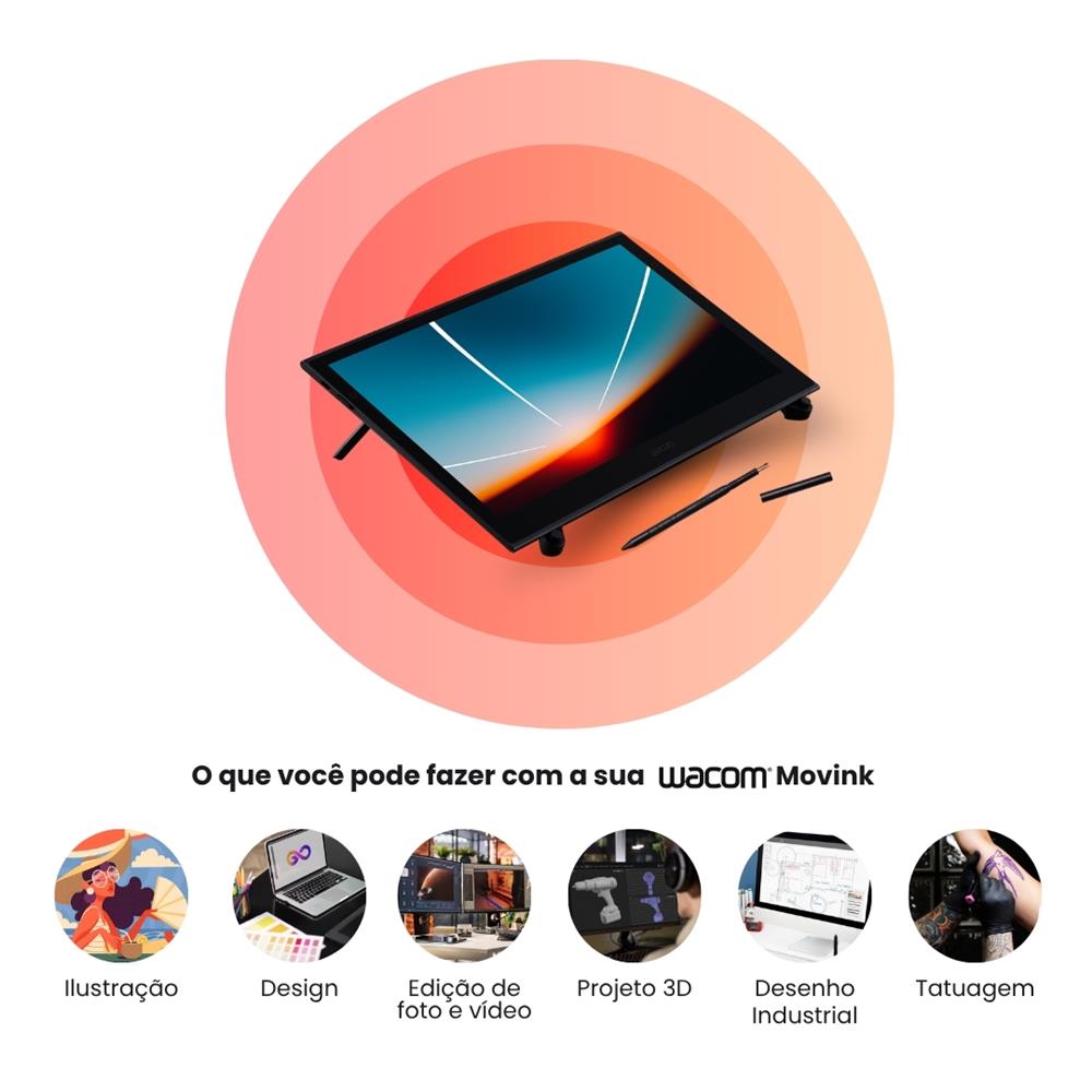 Mesa Digitalizadora Com Tela, Display Interativo Profissional