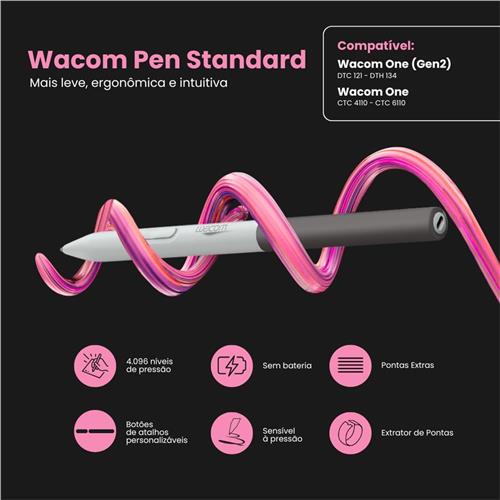 Wacom One S　ほぼ未使用品 Mesa Digitalizadora Wacom One S, Sem Fio, Bluetooth, 152 x 95 mm