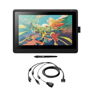 Kit Display Interativo Wacom Cintiq 16''  + Cabo 3 em 1 P/ Display Cintiq 16