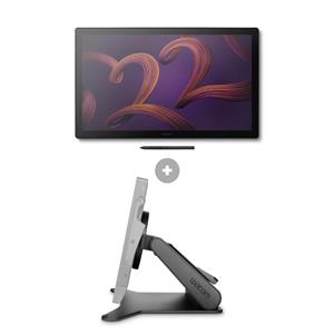 Kit Display Interativo Wacom Cintiq Pro 22 + Suporte Wacom Ajustável p Cintiq Pro 22