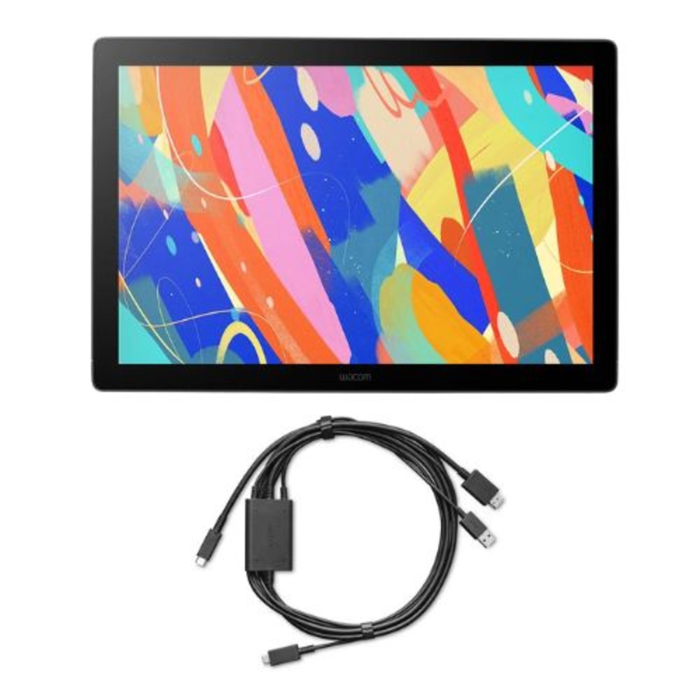 Kit Mesa Digitalizadora com Tela Wacom Cintiq 16 + Cabo Wacom One, 2ª geração